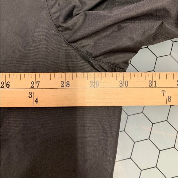 Vintage Polo Golf V Neck Pullover Windbreaker Mens XL Black Mesh Lined Jacket - Picture 5 of 10